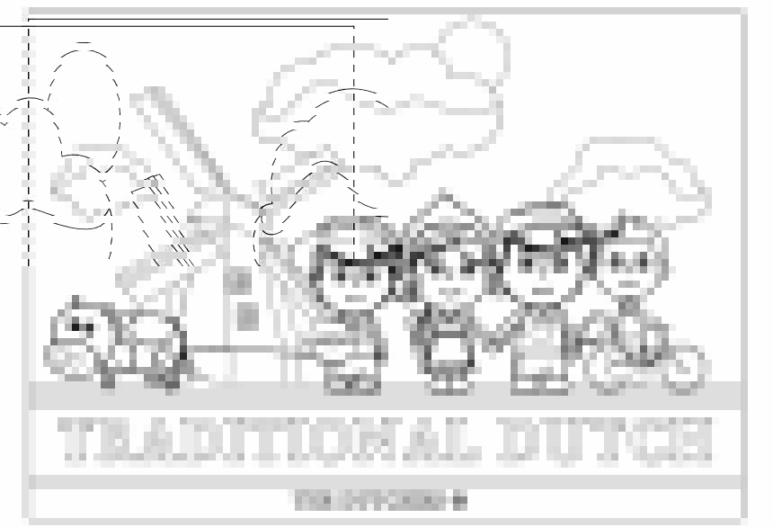 Traditional Dutch Kleurplaat Traditional Dutch Kleurplaat